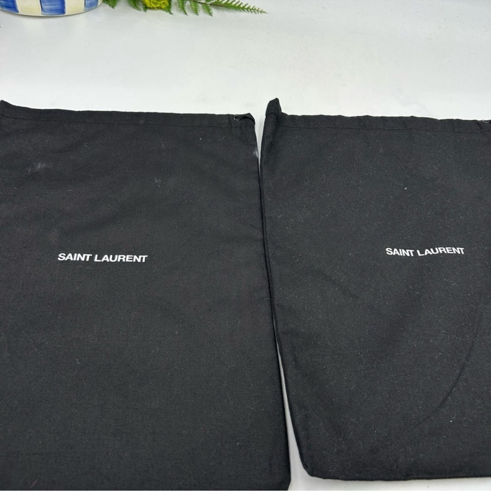 Saint Laurent drawstring, dust or bags set of two - Picture 3 of 5